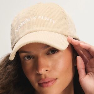 Savage fenty corduroy hat lowlit beige